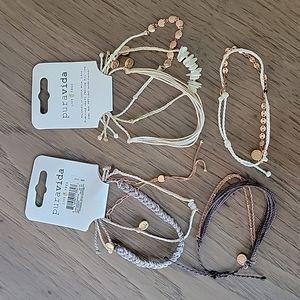 Pura Vida bracelets, set of 8